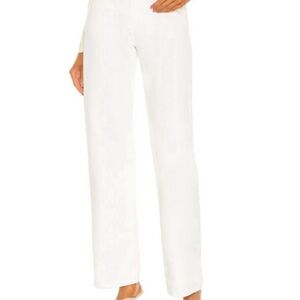 ROLLA'S High Rise White Straight Leg Jeans